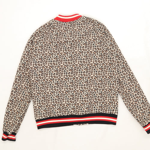 Zara Girls Animal Print Multi-Coloured Bomber Jacket Age 13-14 Years