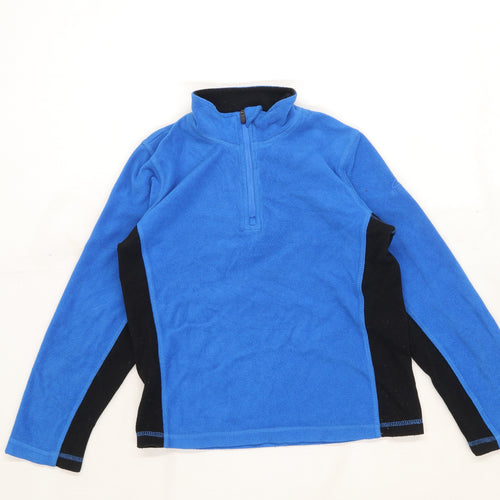 Mckinley Boys Patchwork Blue Fleece Age 10 Years
