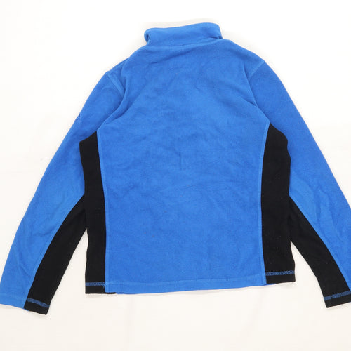 Mckinley Boys Patchwork Blue Fleece Age 10 Years