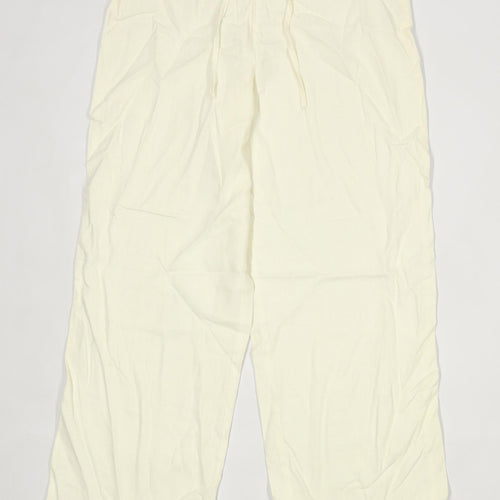 Womens Ivory Cream Trousers Size 12/L28