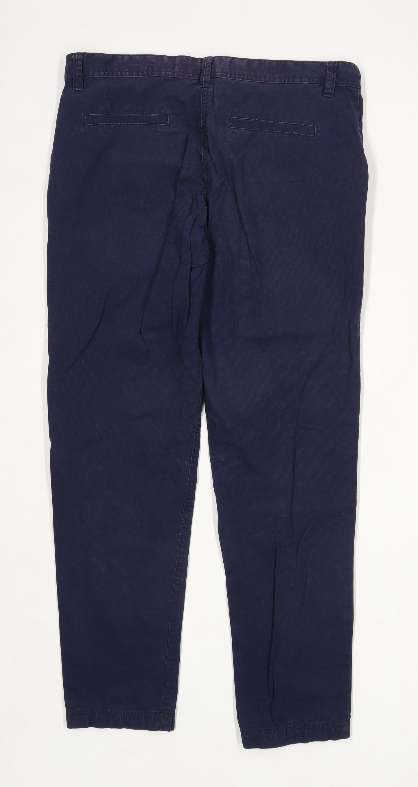 Womens Next Blue Cotton Chinos Size 12/L28