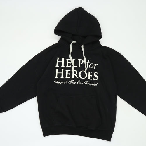 Hood Deluxe Mens Size XS Black Help For Heroes Hoodie