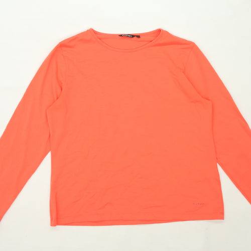 Rohan Womens Size M Cotton Orange Long Sleeve T-Shirt (Regular)