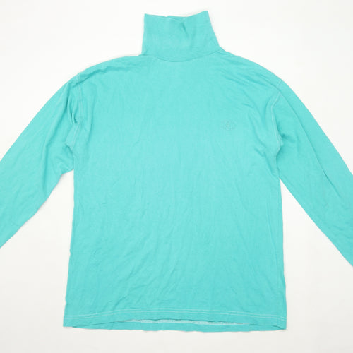 Cotton Traders Mens Size M Cotton Blue T-Shirt