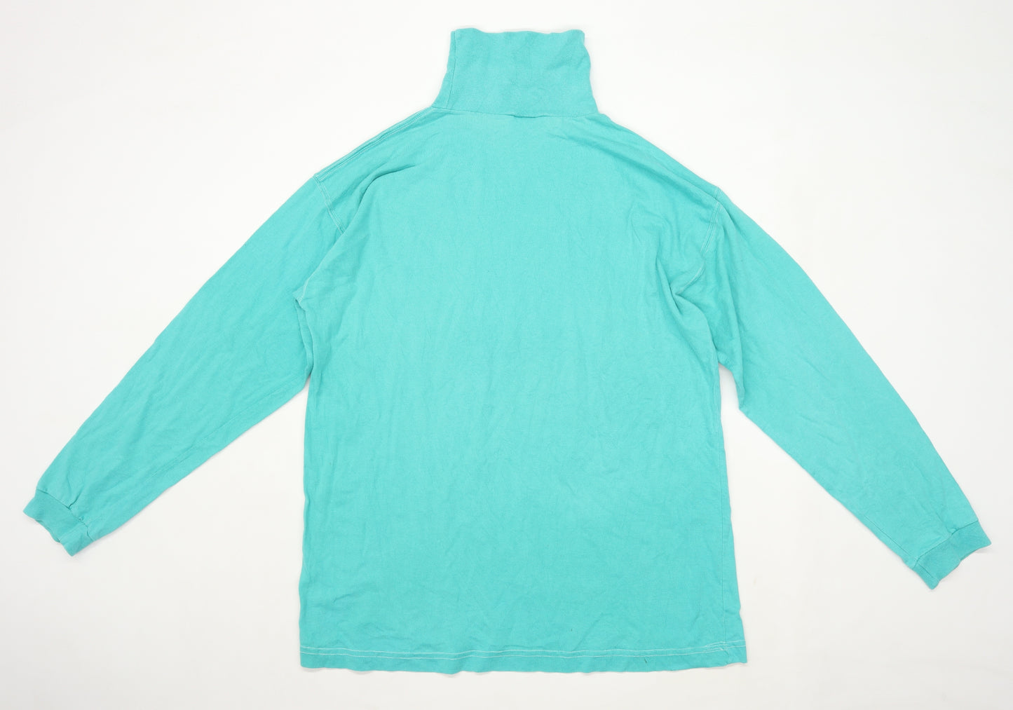 Cotton Traders Mens Size M Cotton Blue T-Shirt