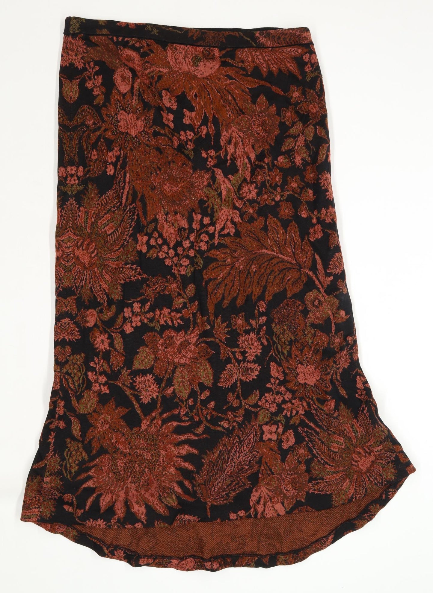 Peruvian Connection Womens Brown Floral  Straight & Pencil Set Size XL