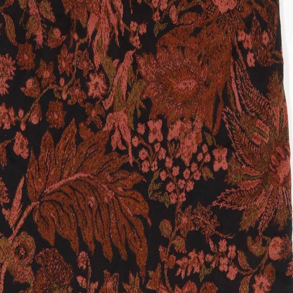 Peruvian Connection Womens Brown Floral  Straight & Pencil Set Size XL