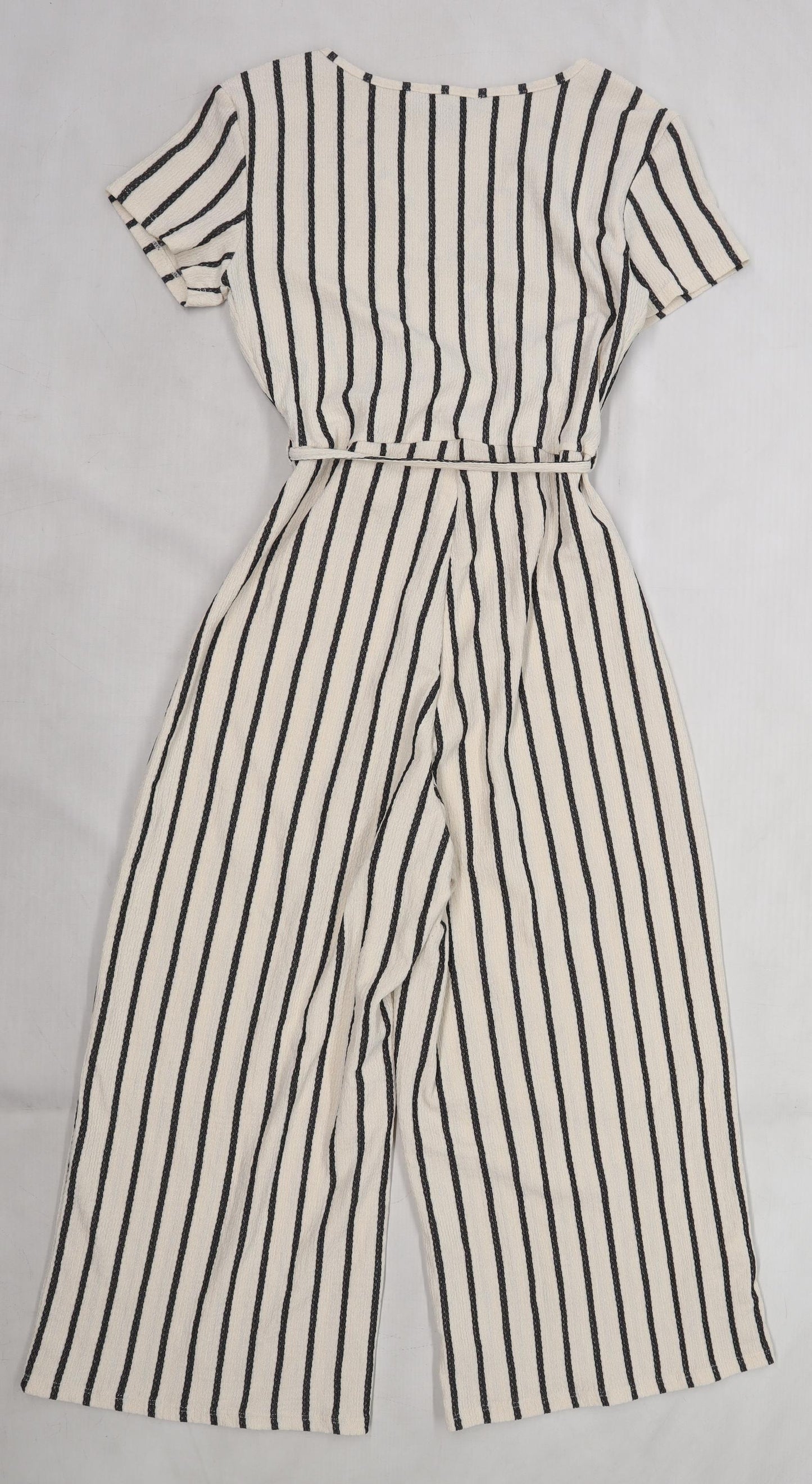 Primark Womens Beige Striped  Jumpsuit One-Piece Size 10