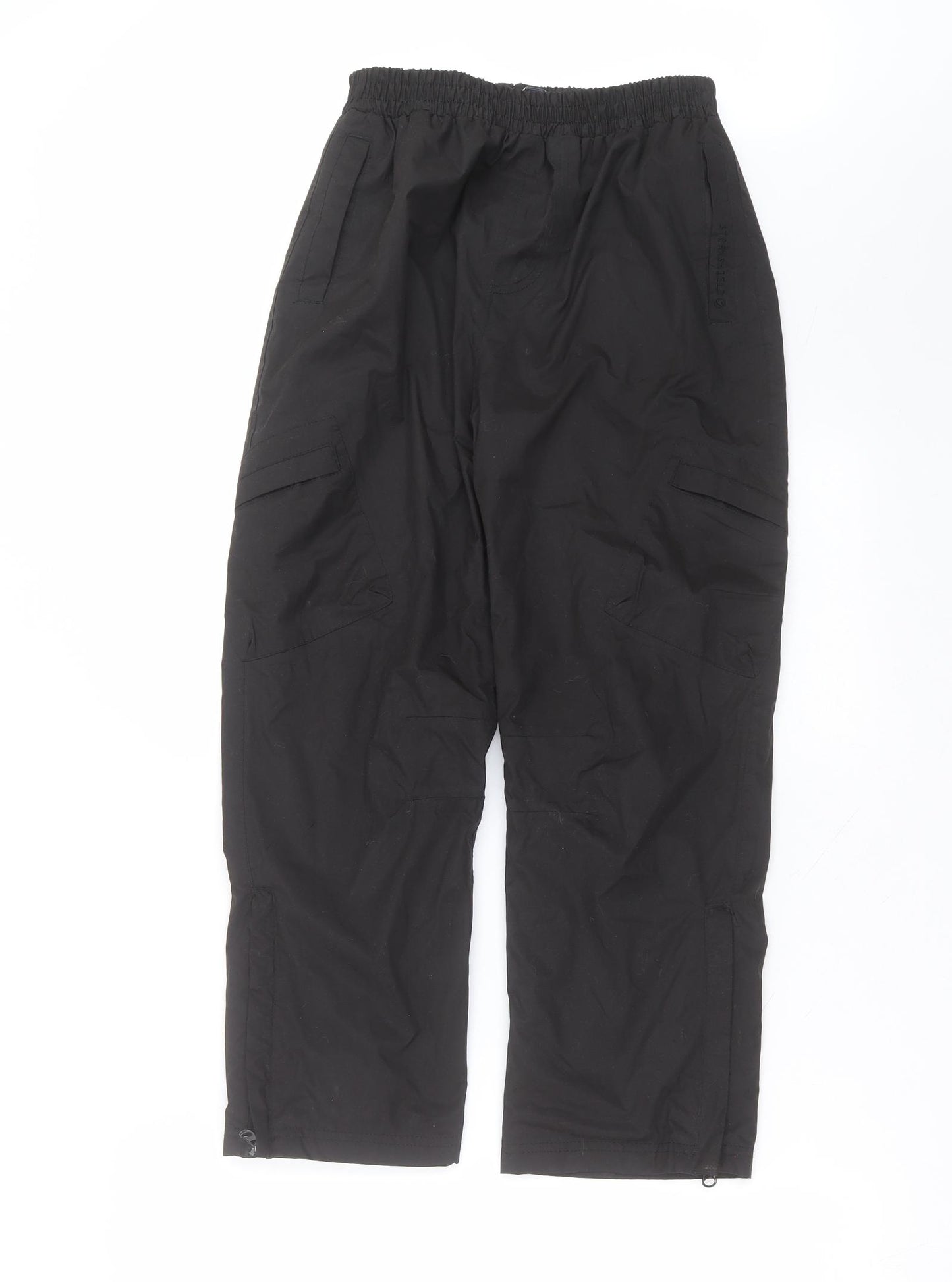 Peter Storm Boys Black  Polyester Jogger Trousers Size 9-10 Years  Regular