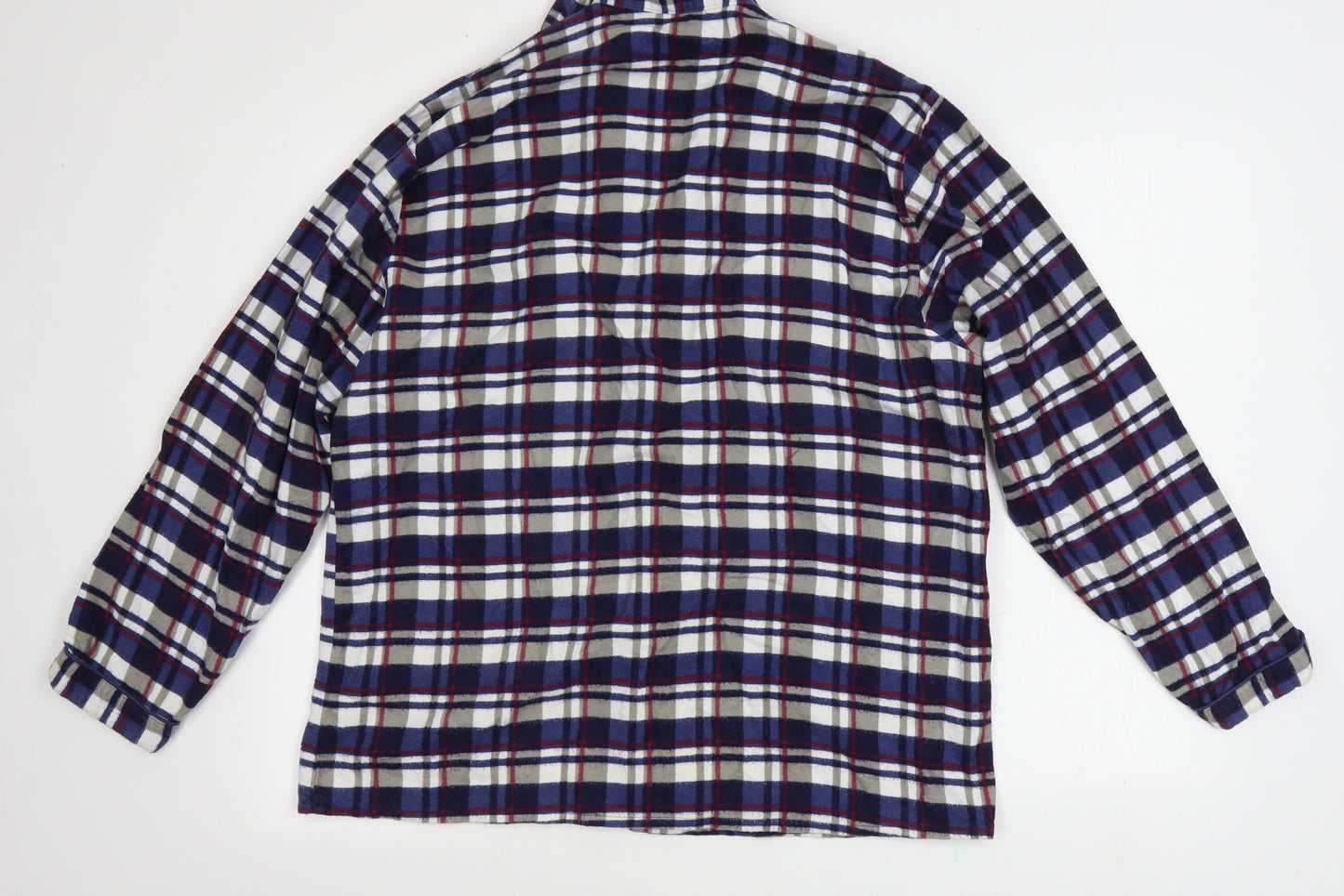 BERRINGER  Mens Blue Check Cotton  Pyjama Top Size M  Button