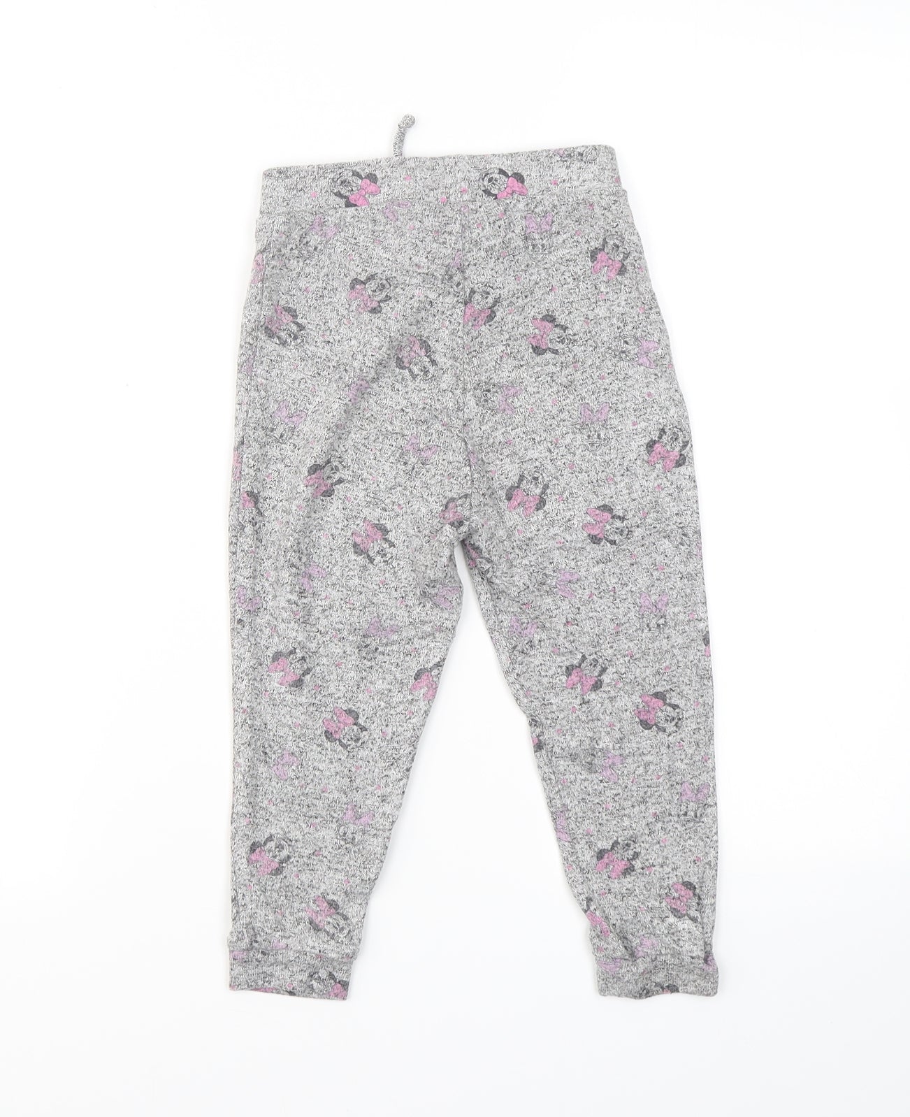 George Girls Grey Geometric Viscose Jogger Trousers Size 2-3 Years  Regular