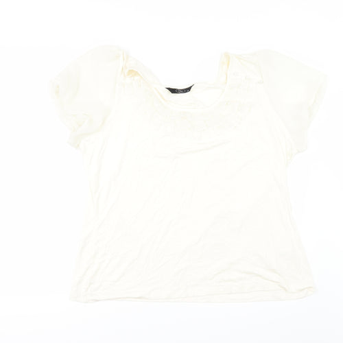 BM Womens Ivory   Basic T-Shirt Size 20