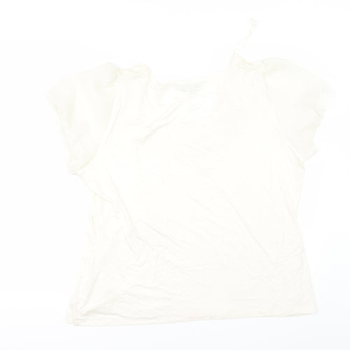 BM Womens Ivory   Basic T-Shirt Size 20