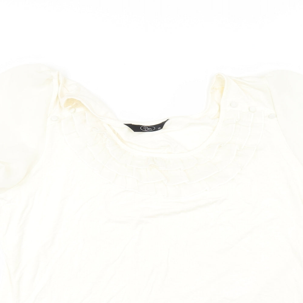 BM Womens Ivory   Basic T-Shirt Size 20