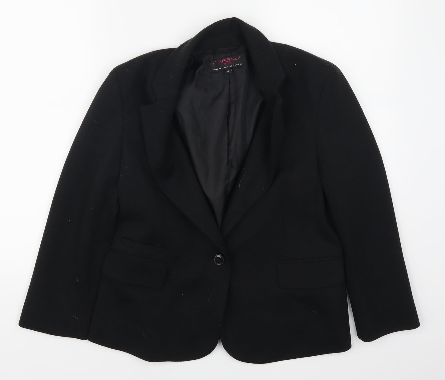 New Look Womens Black   Jacket Suit Jacket Size 14