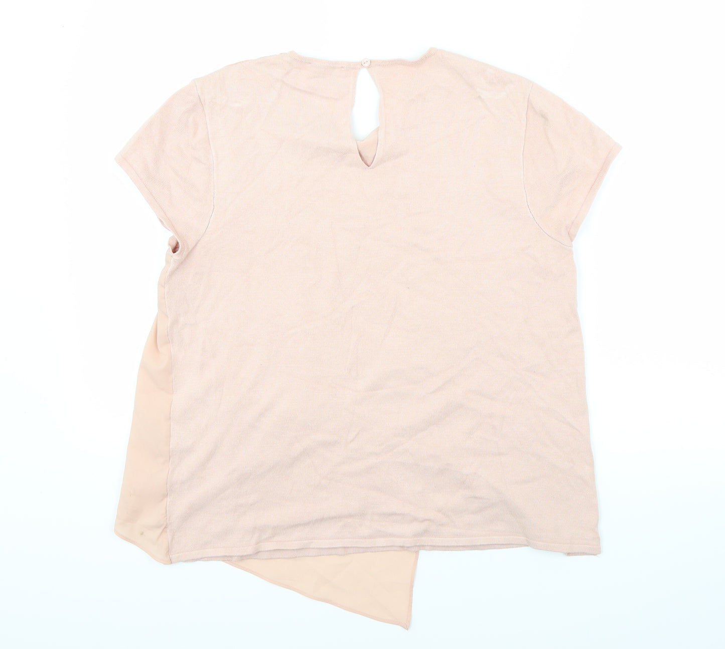 Warehouse Womens Pink   Basic T-Shirt Size 14