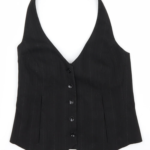villa Womens Black   Gilet Waistcoat Size S