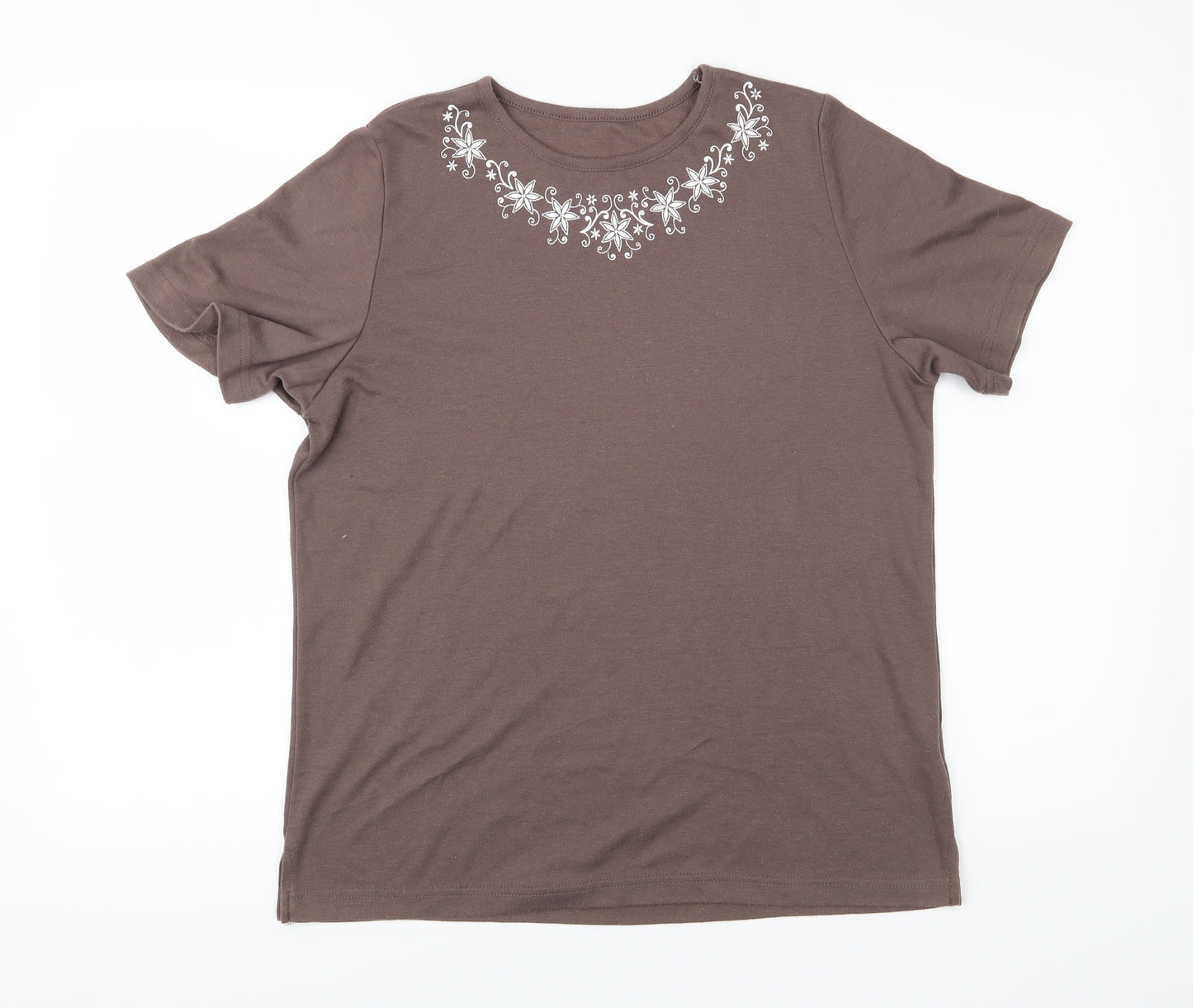 Bon Marché Womens Brown   Basic Polo Size S