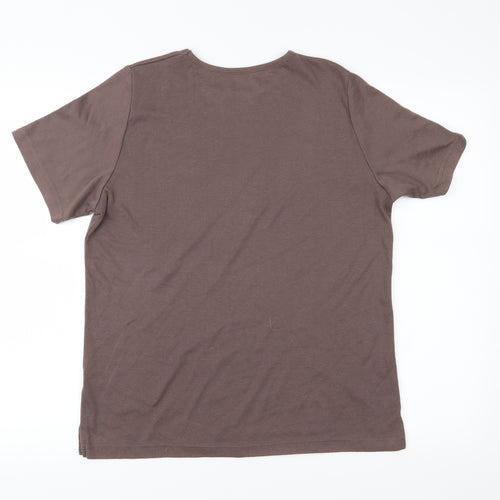 Bon Marché Womens Brown   Basic Polo Size S