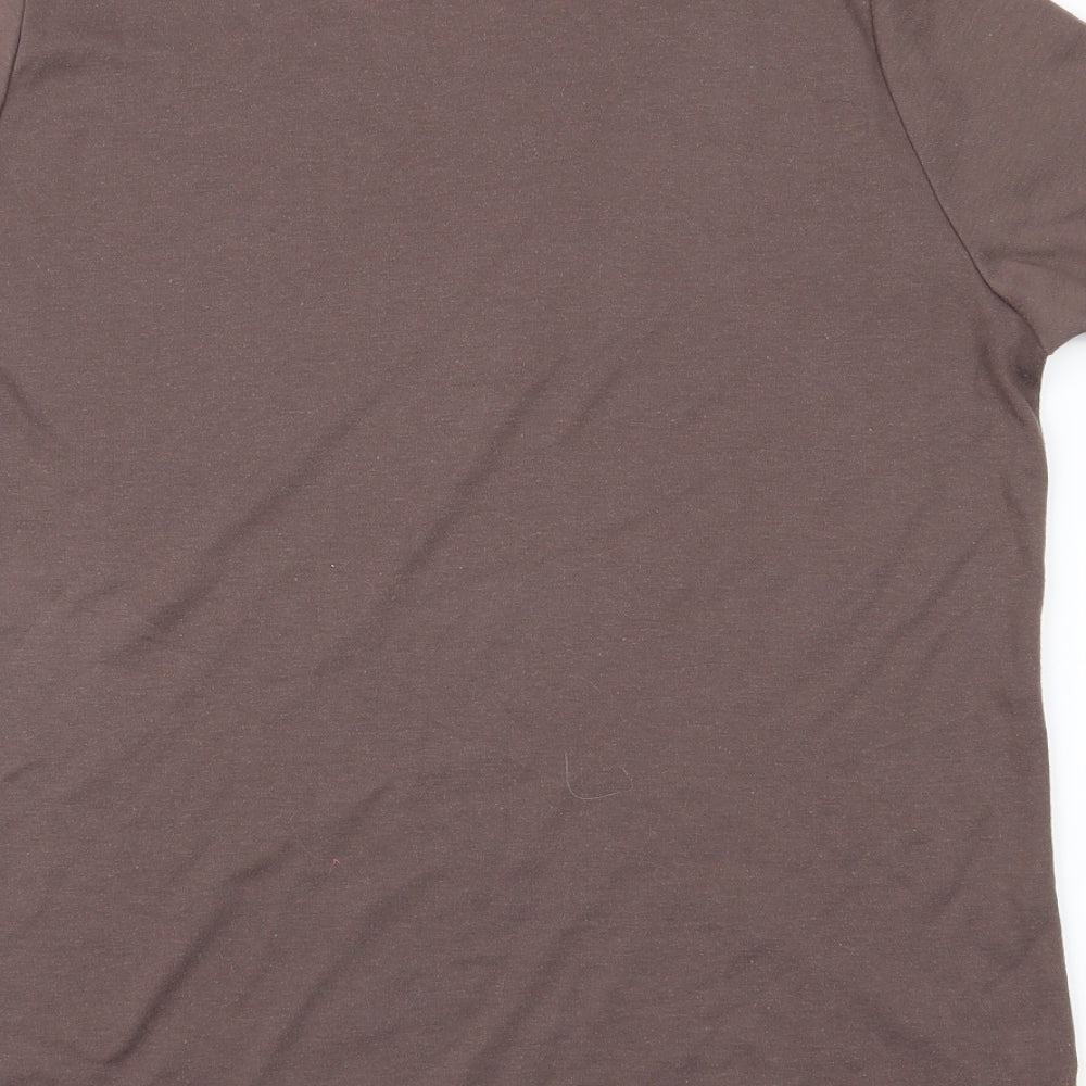 Bon Marché Womens Brown   Basic Polo Size S