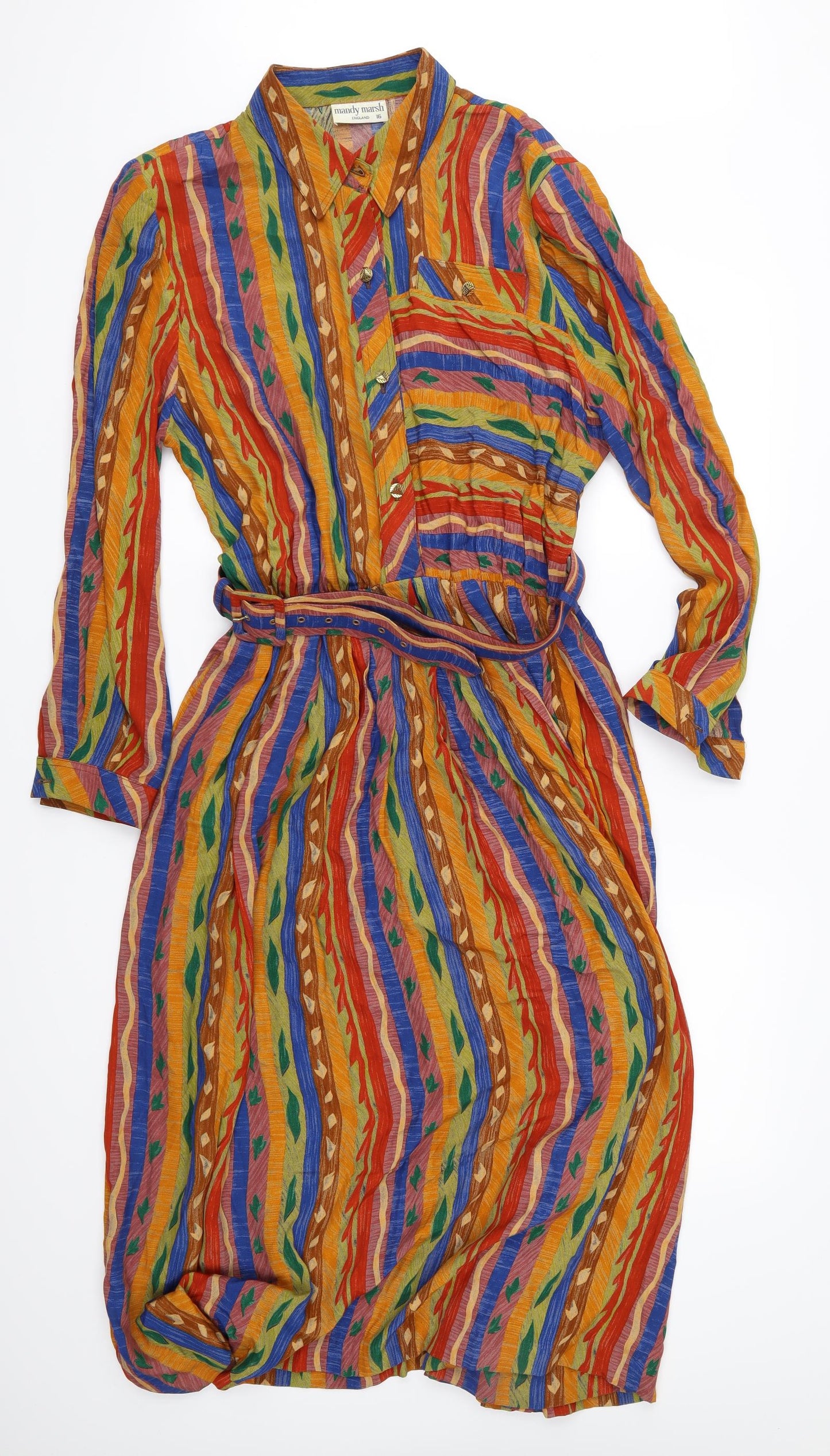 Mandy Marsh Womens Orange   A-Line  Size 16