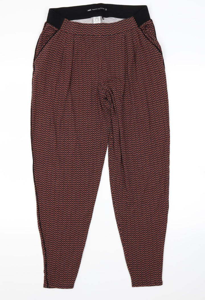 NEXT Womens Brown Trousers Size 12 L28 in