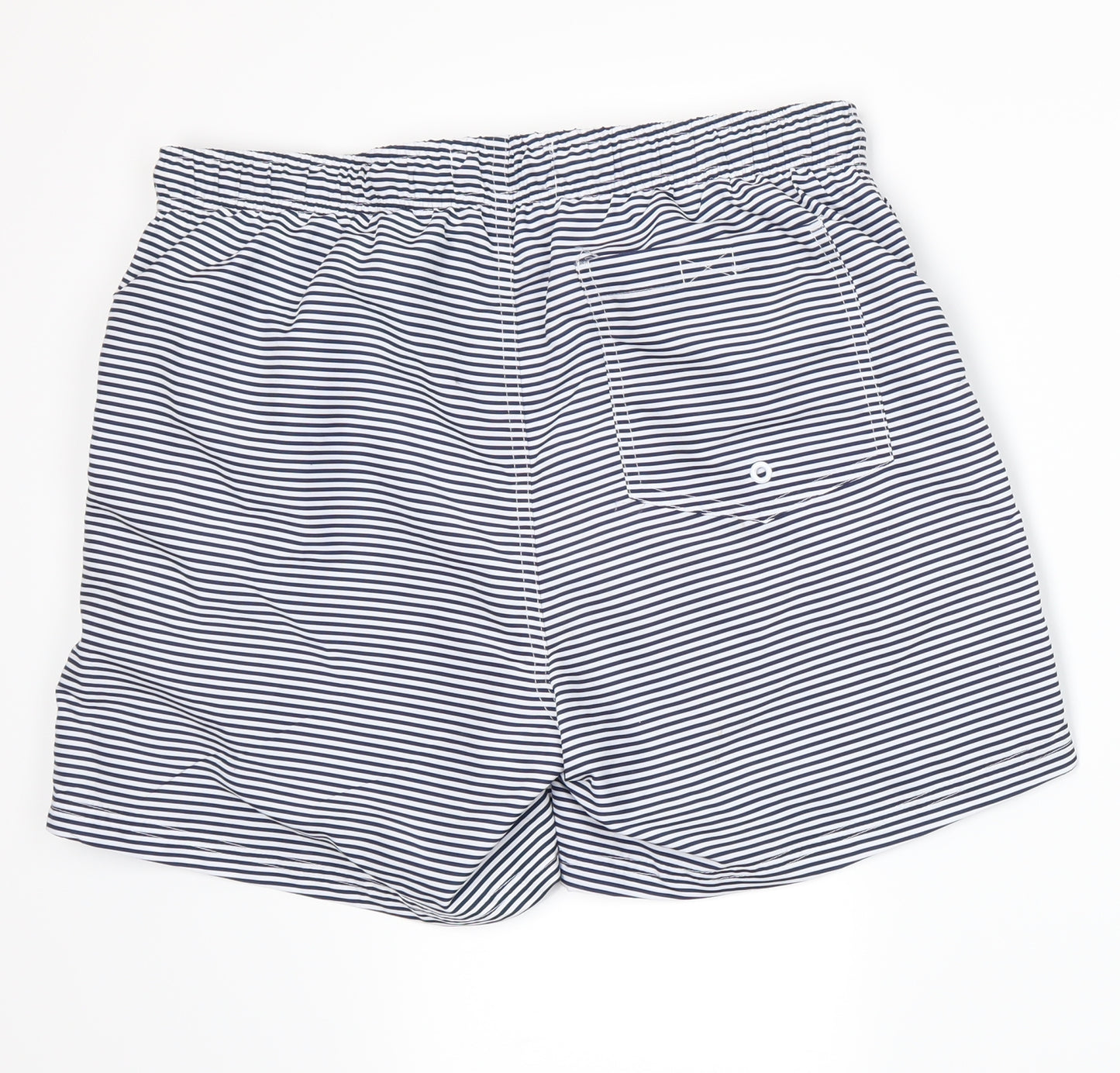 Primark Mens White Striped  Athletic Shorts Size M