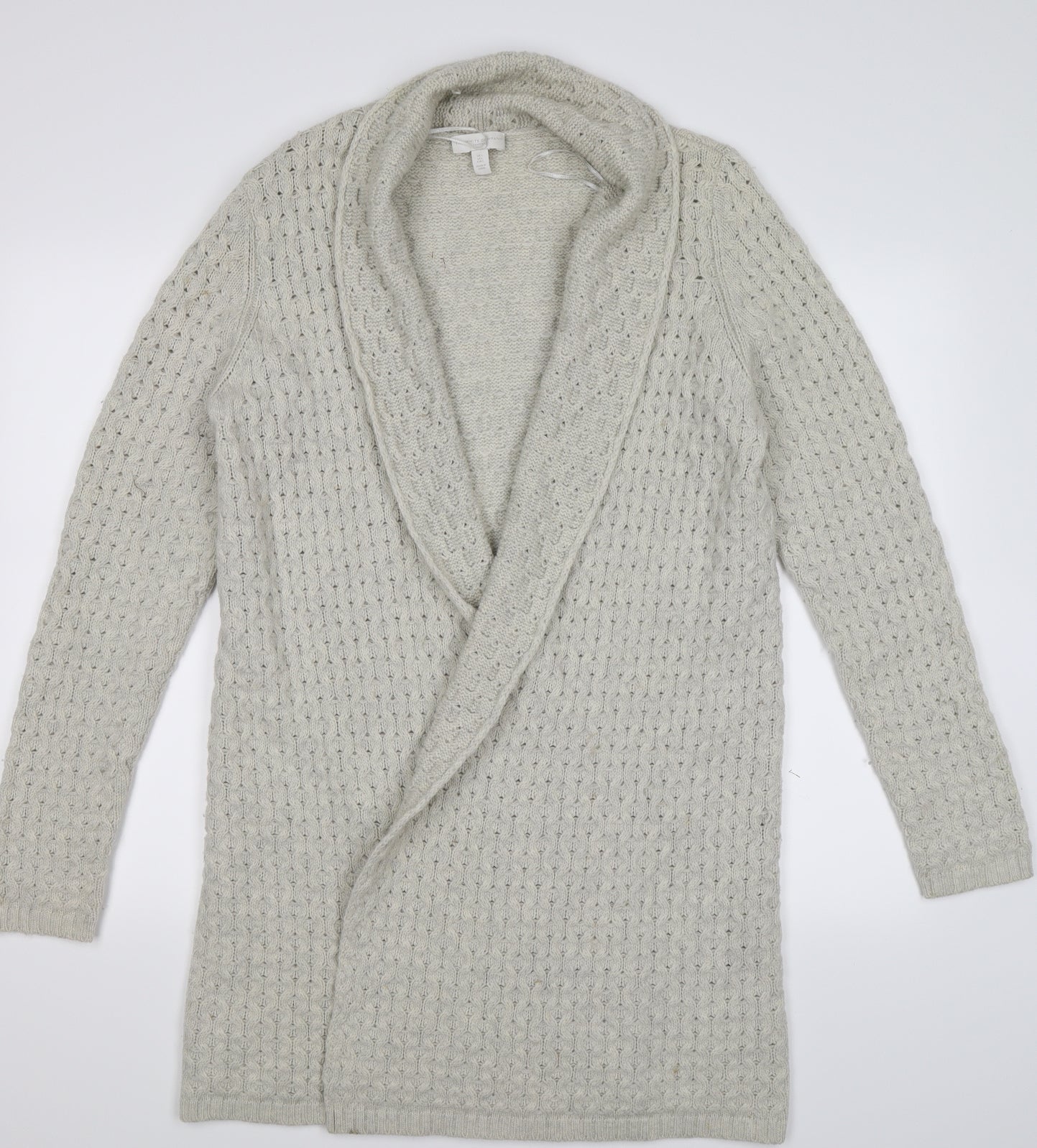 The White Company Womens Grey  Knit Cardigan Jumper Size L