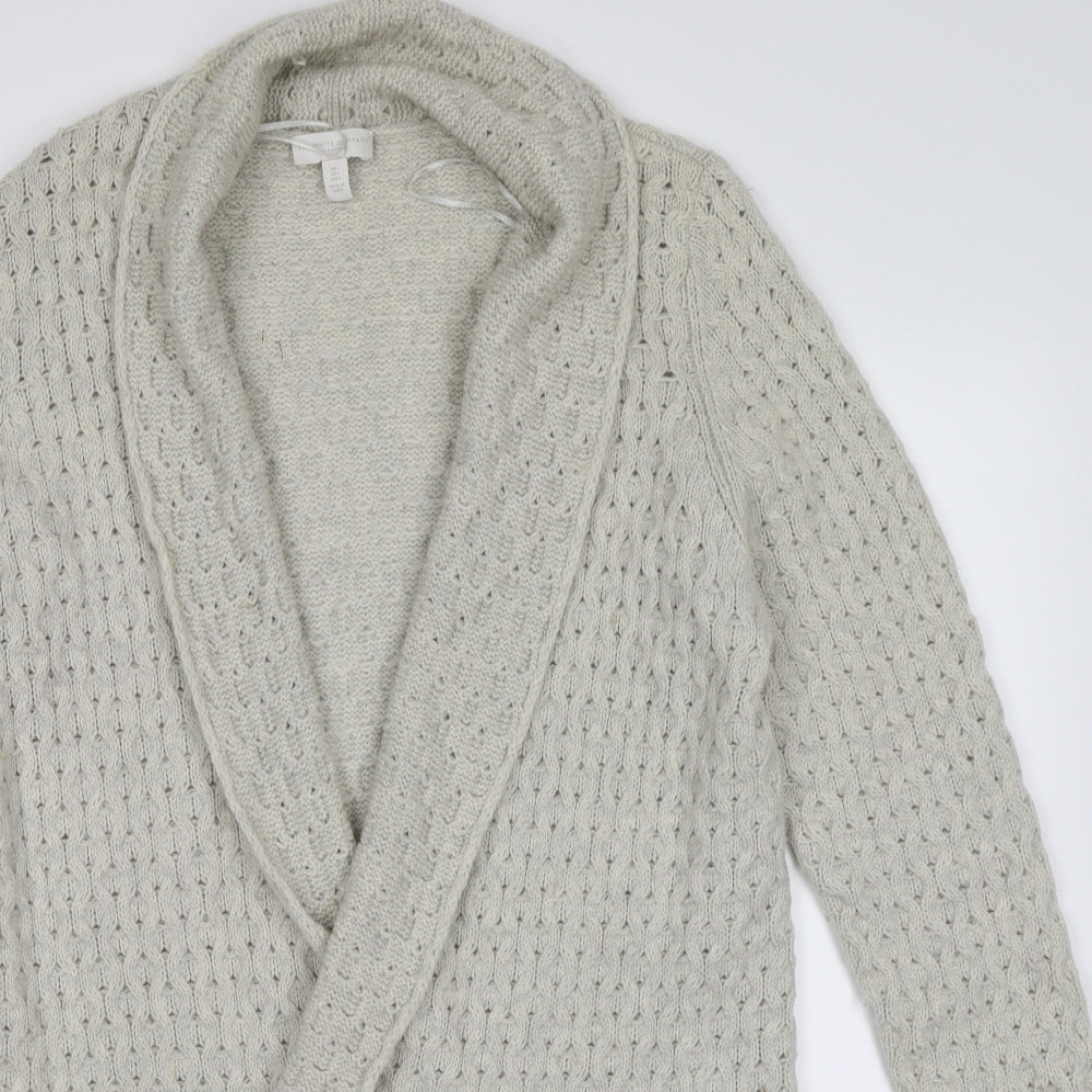 The White Company Womens Grey  Knit Cardigan Jumper Size L