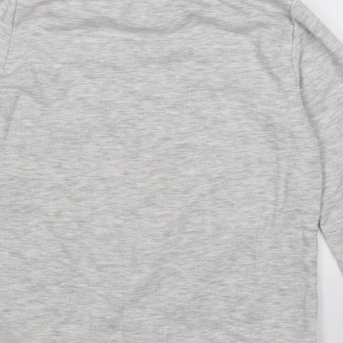 H&M Girls Grey  Jersey Pullover Sweatshirt Size 8-9 Years  - unicorn magic