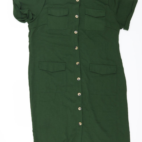 Primark Womens Green   Shirt Dress  Size 16