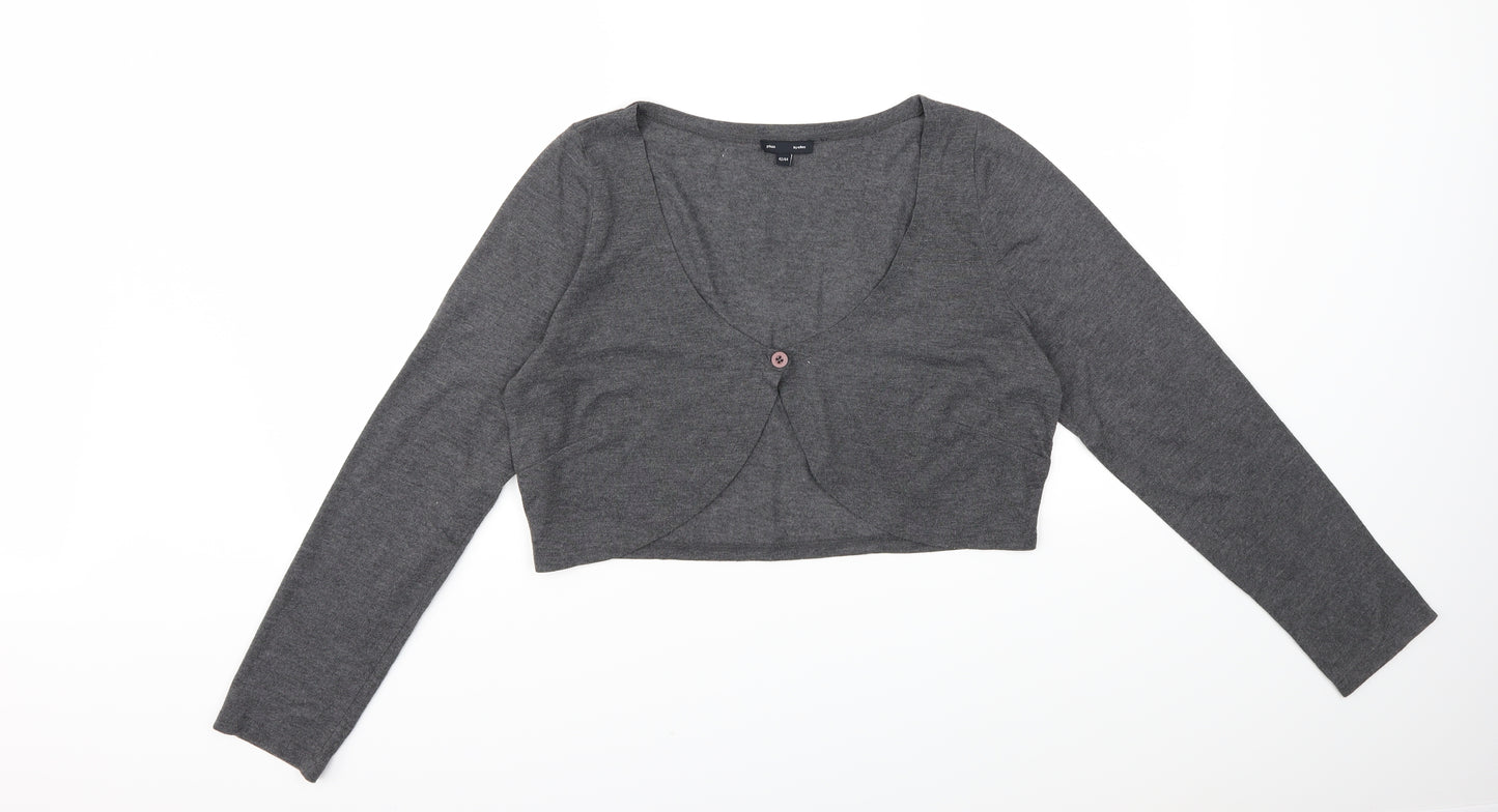 Preworn Womens Grey   Cardigan Jumper Size 16