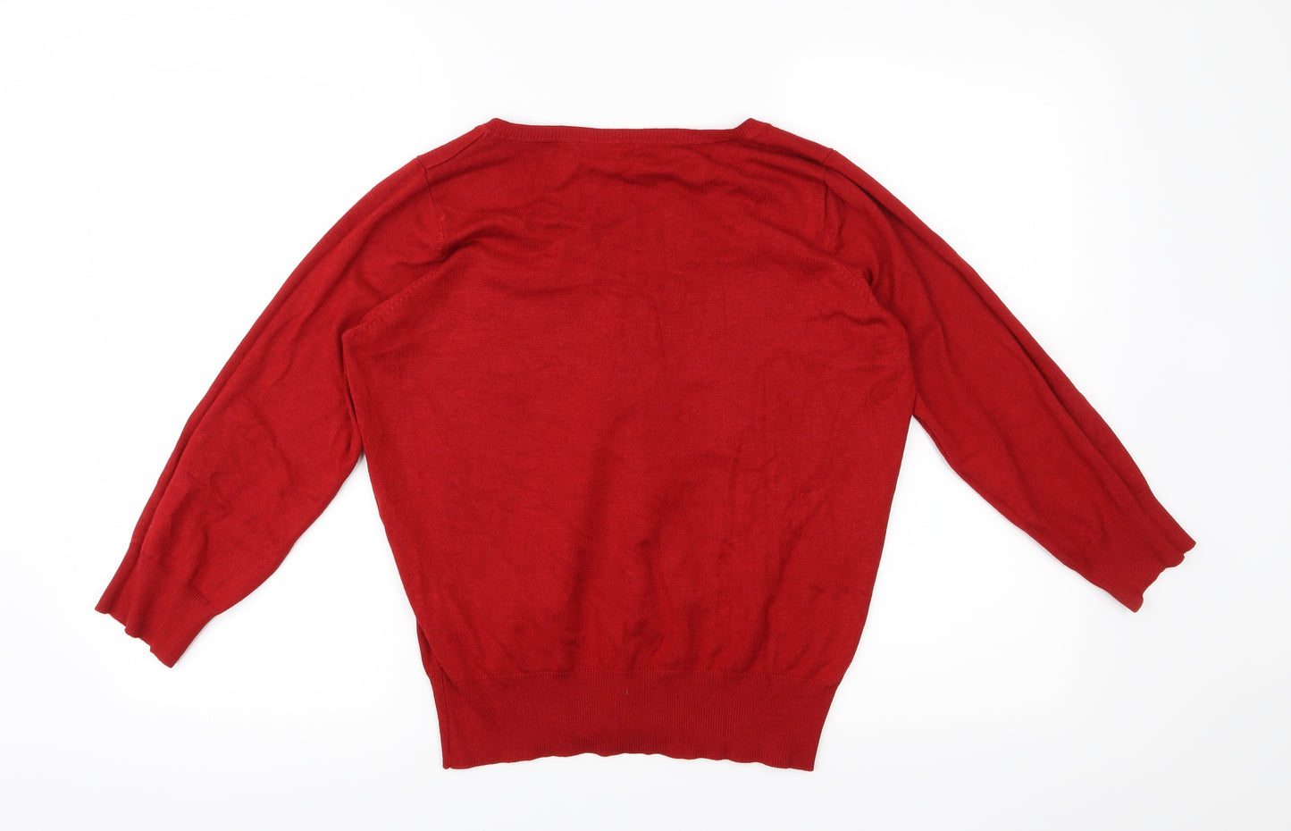 Debenhams Womens Red   Pullover Jumper Size 12