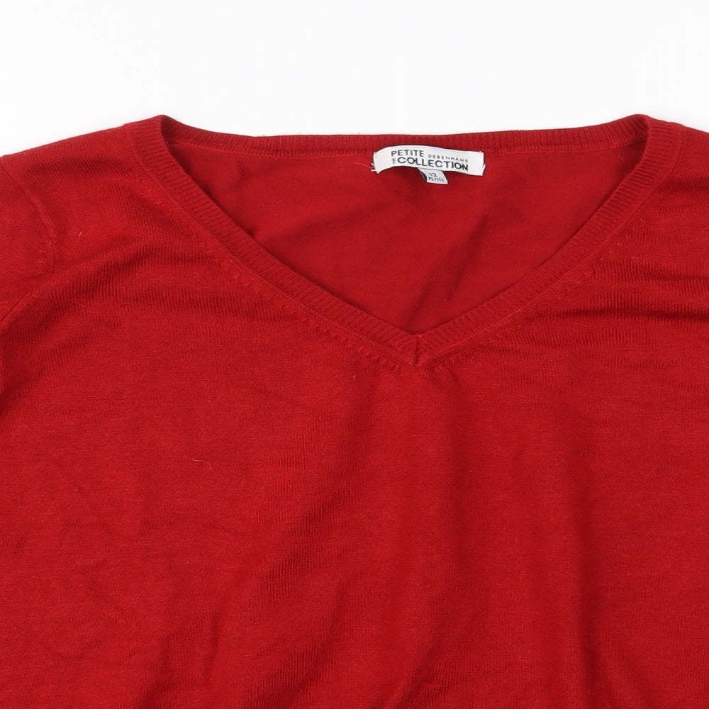 Debenhams Womens Red   Pullover Jumper Size 12