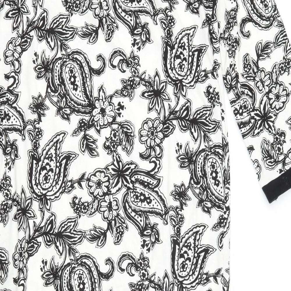 Milarosa Womens White Floral  Maxi  Size 12