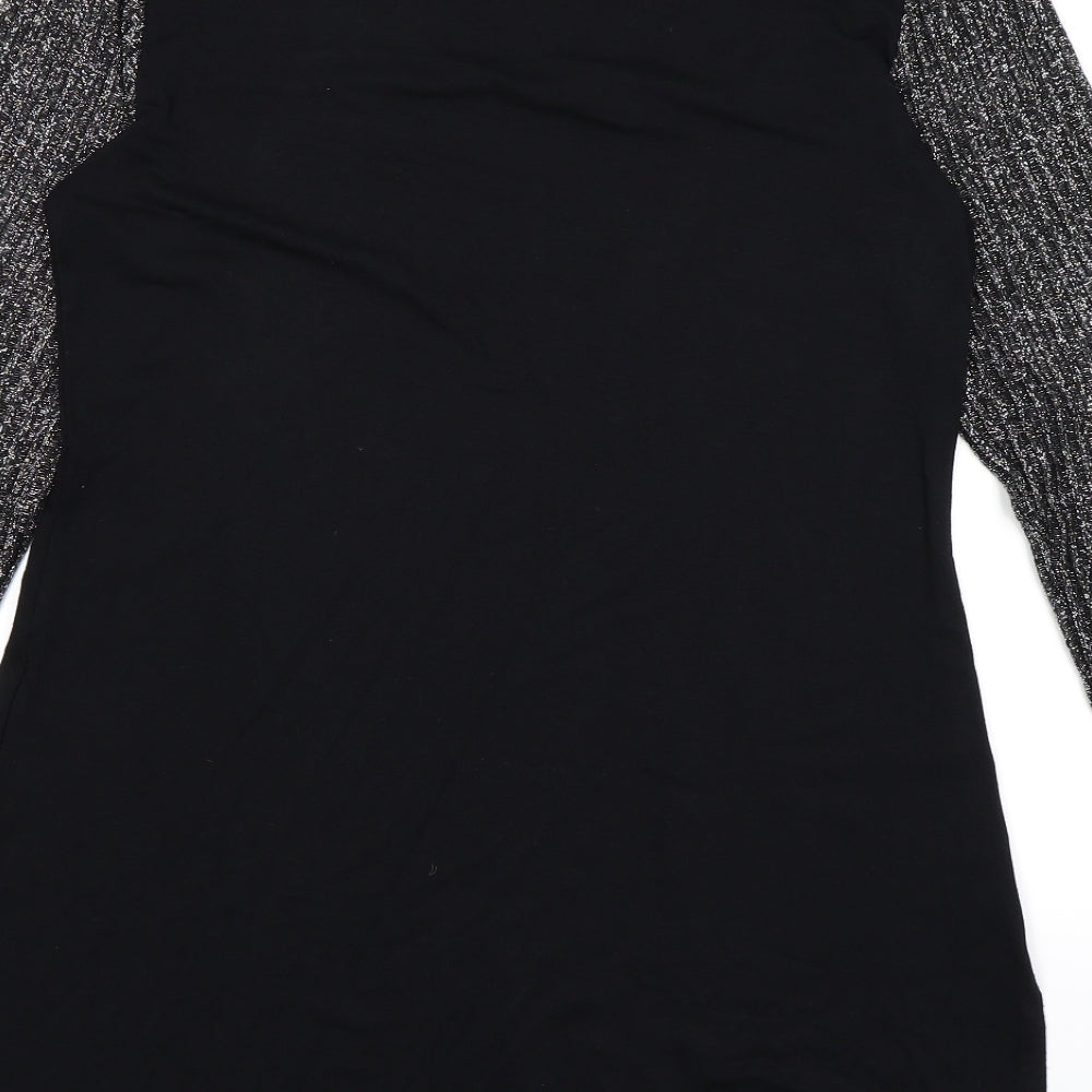 Marks and Spencer Womens Black   A-Line  Size 14