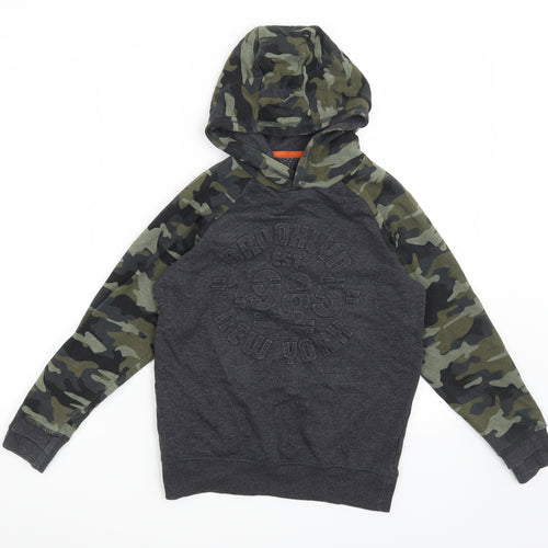 Matalan Boys Multicoloured Camouflage  Pullover Hoodie Size 9 Years