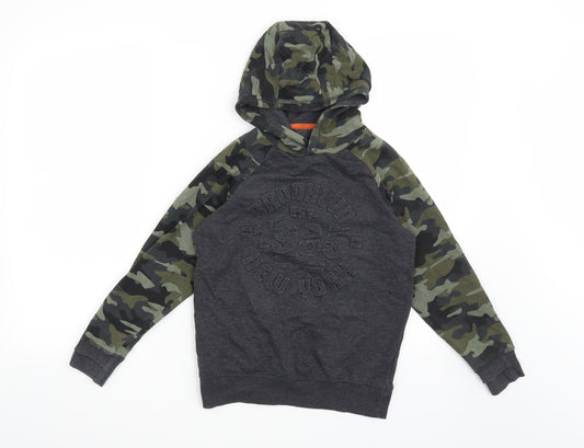 Matalan Boys Multicoloured Camouflage  Pullover Hoodie Size 9 Years