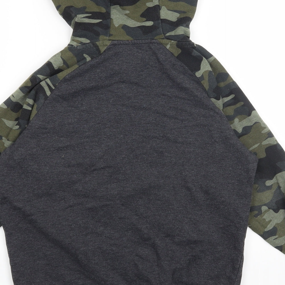 Matalan Boys Multicoloured Camouflage  Pullover Hoodie Size 9 Years