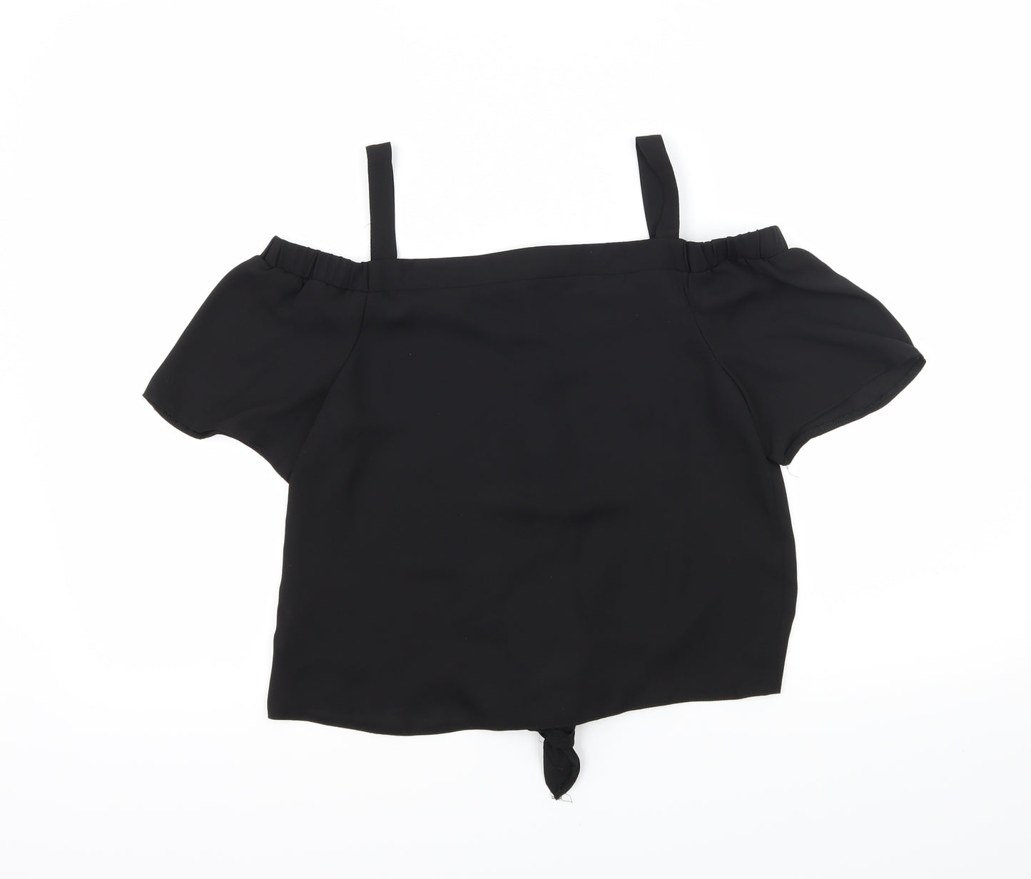 Young Dimesion Girls Black   Basic Button-Up Size 12-13 Years