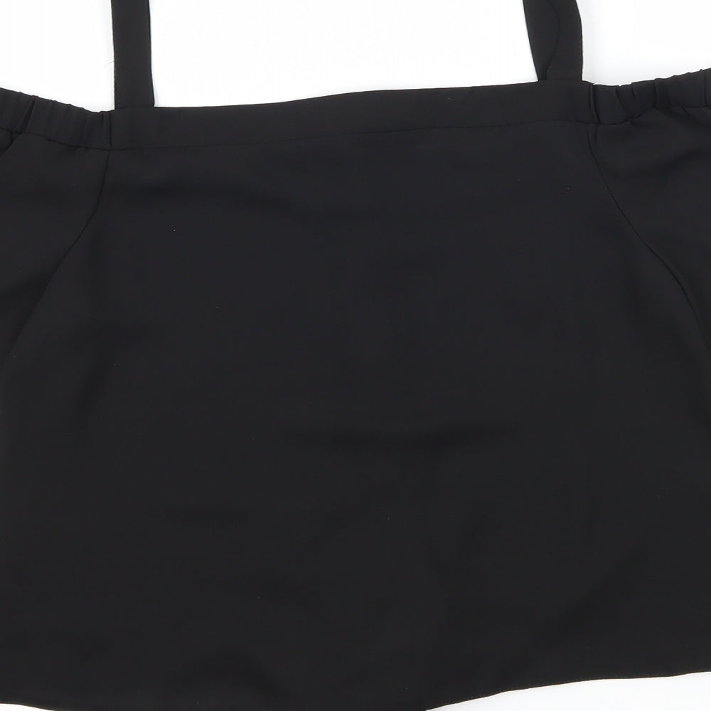 Young Dimesion Girls Black   Basic Button-Up Size 12-13 Years