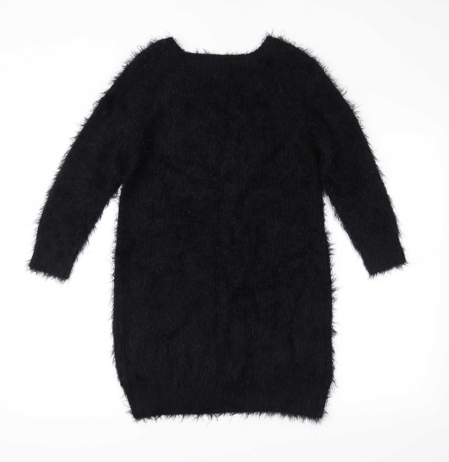 River Island Womens Black  Knit Jumper Dress  Size 6