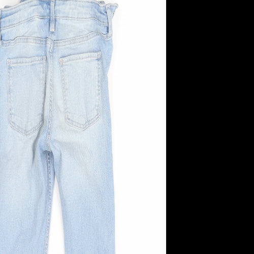 Primark Girls Blue  Denim Dungaree  Size 7-8 Years