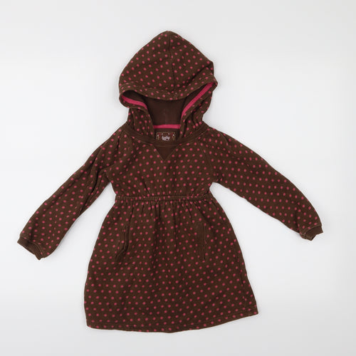 Gap Girls Brown Polka Dot  Jumper Dress  Size 4 Years
