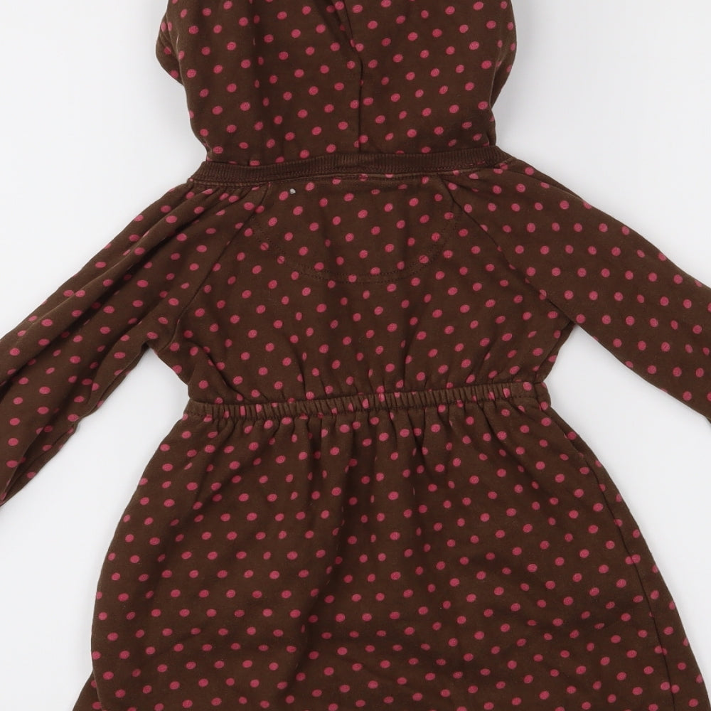 Gap Girls Brown Polka Dot  Jumper Dress  Size 4 Years