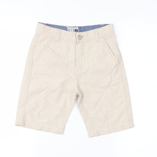 Matalan Boys Beige   Chino Shorts Size 7 Years