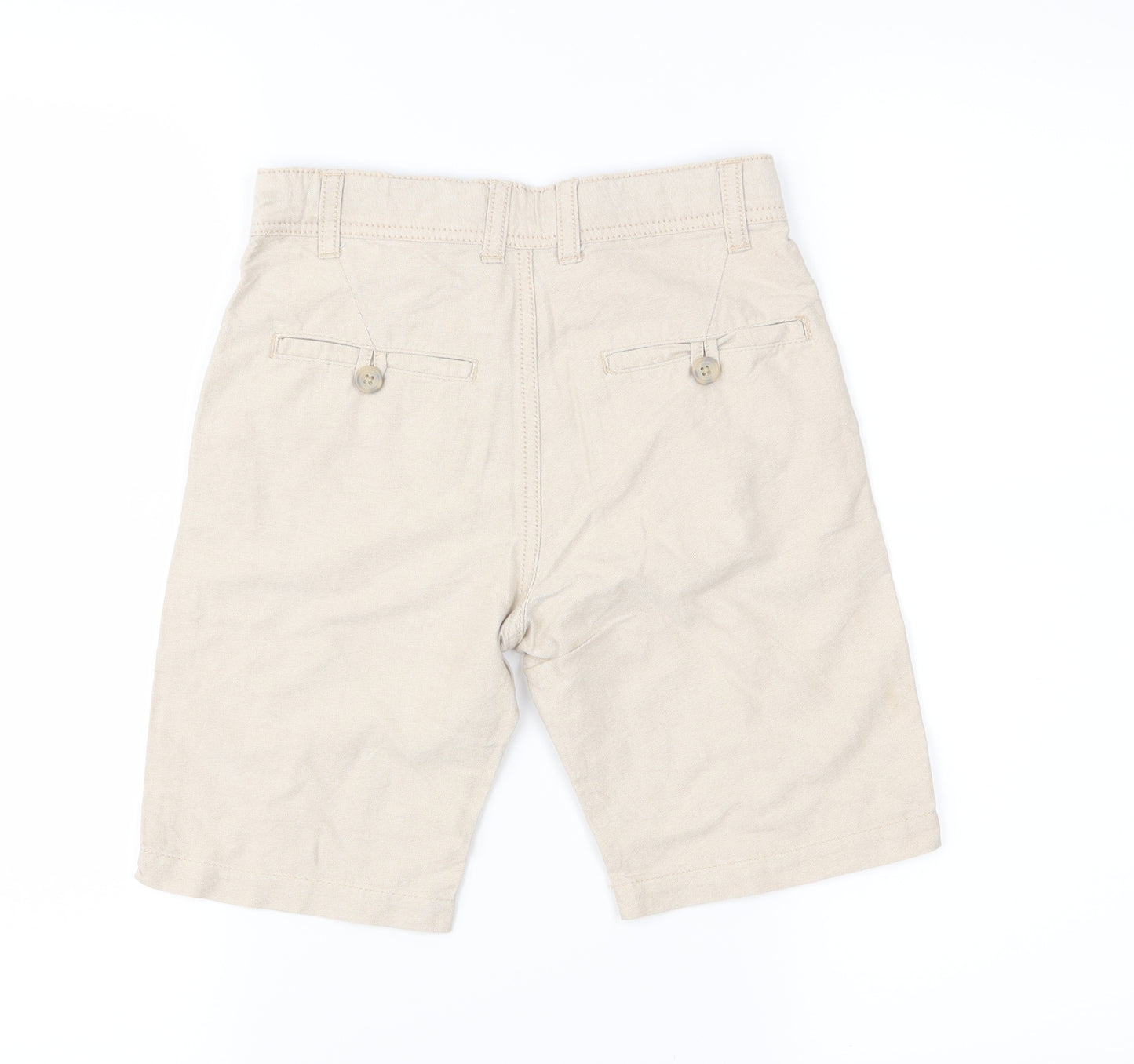 Matalan Boys Beige   Chino Shorts Size 7 Years