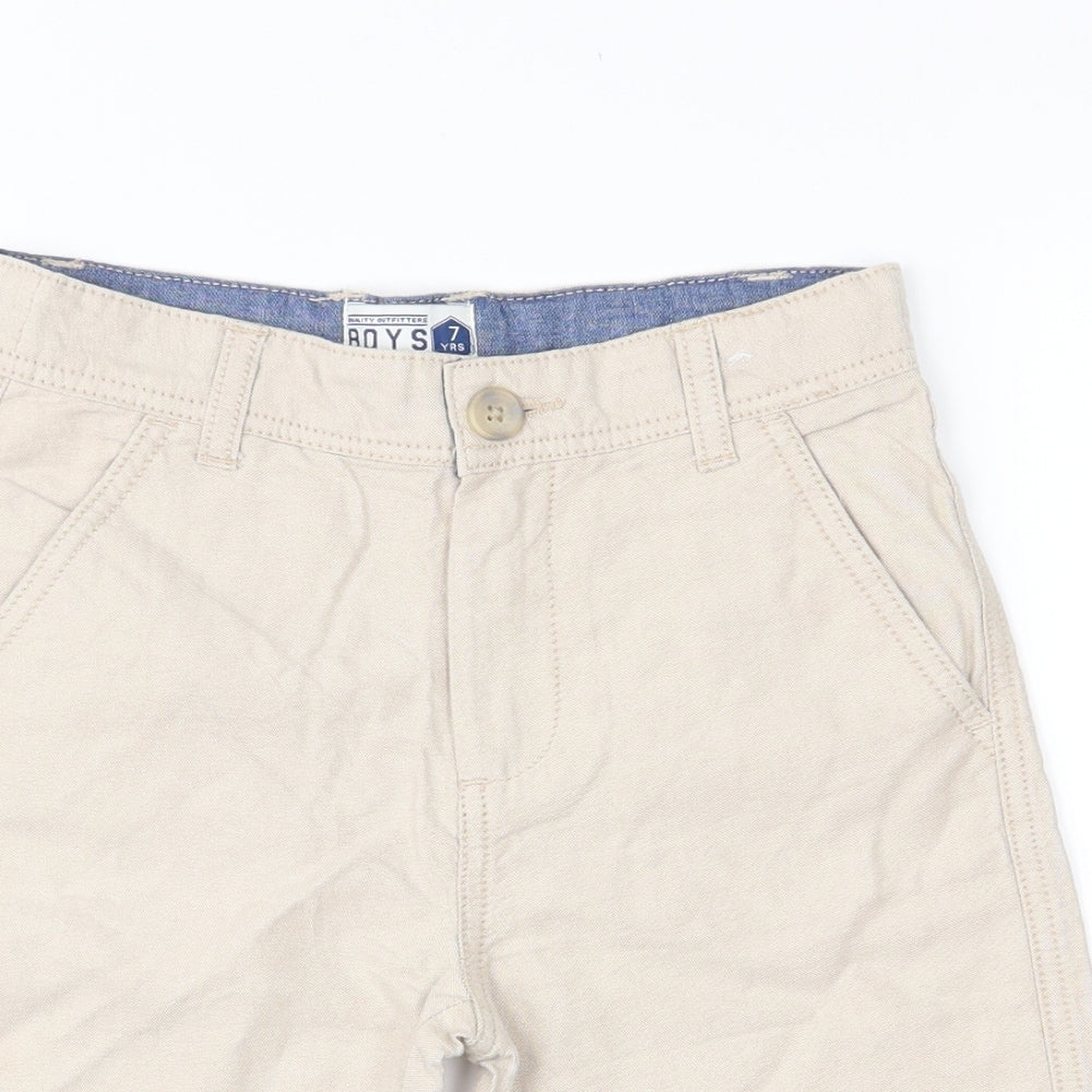 Matalan Boys Beige   Chino Shorts Size 7 Years