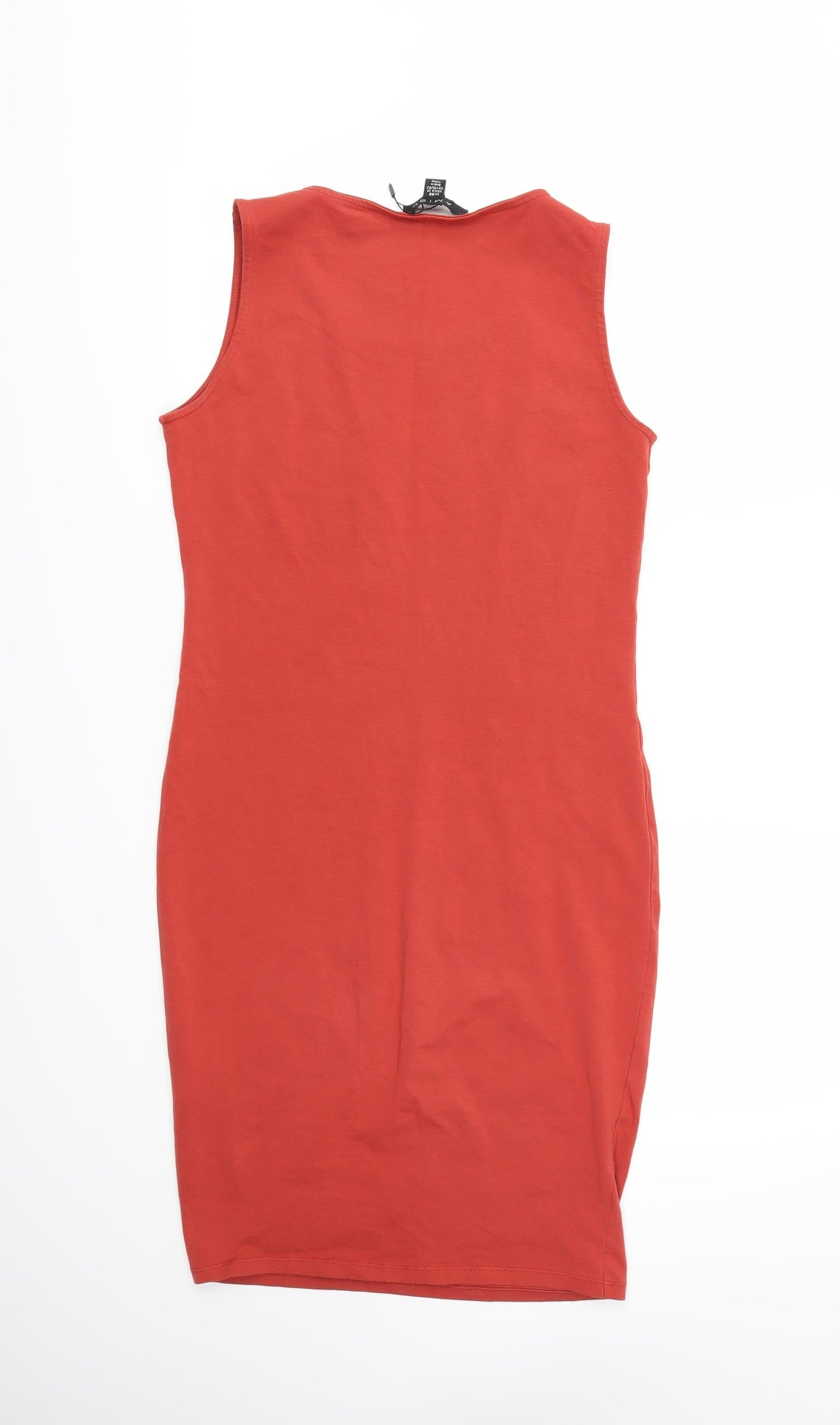 Amisu Womens Red Geometric  Bodycon  Size 12