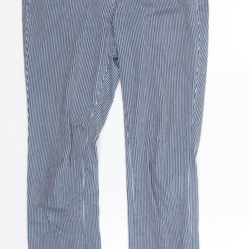 Uniqlo Womens Blue Striped Denim Jegging Jeans Size S L24 in - Cropped